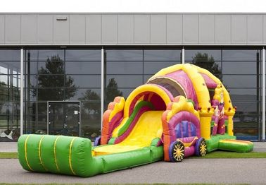Casa combinada inflable popular de la despedida del PVC Duarable de Pricess con la diapositiva