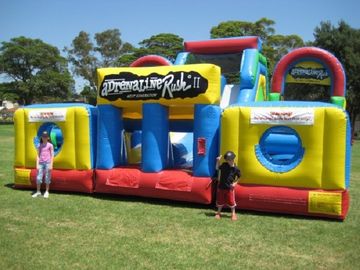 Última carrera de obstáculos inflable grande de Comercial para el adulto