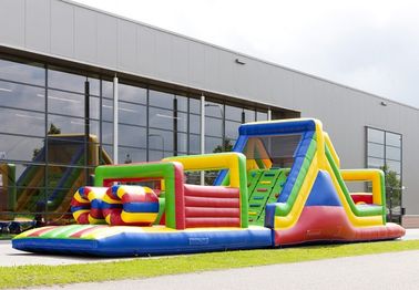 castillos animosos de la carrera de obstáculos del multicolor de los niños del 17.5m corridos para la diversión