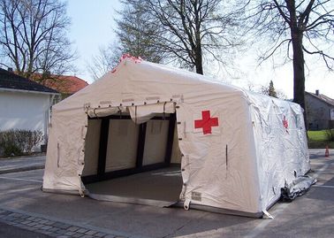 Lona médica inflable del PVC de la tienda 0.65m m del ejército apretado del aire de Removeble