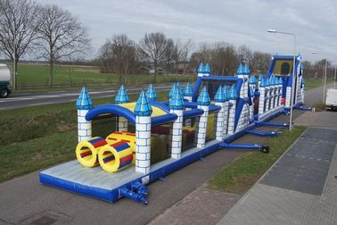 Carrera de obstáculos durable del niño de la carrera de obstáculos inflable gigante mega