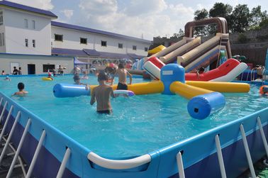 Lona del PVC de la piscina de batimiento del marco metálico del rectángulo 0.9m m para el parque del agua