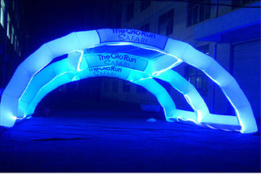 Productos inflables decorativos de la publicidad, arco inflable ligero del arco iris del LED