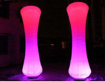 Reloj de arena de iluminación llevado inflable llevado rojo del tubo que se casa para el partido de Elegent