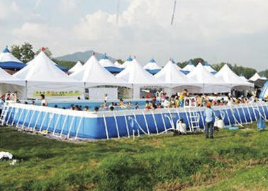 Piscina modificada para requisitos particulares del marco metálico del parque de atracciones con el tobogán acuático del dinosaurio