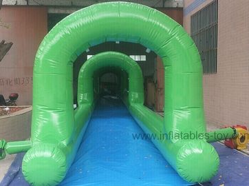 Diapositivas inflables modificadas para requisitos particulares de la piscina, toboganes acuáticos inflables de la lona del PVC para los adultos