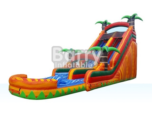 tobogán acuático inflable de la diapositiva del resbalón del tema de la selva de los toboganes acuáticos de la lona del Pvc de 0.55m m