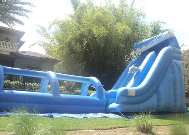 diapositiva inflable al aire libre alta de los 21FT y diapositiva larga del resbalón N de los 32ft inflable/onda con la piscina