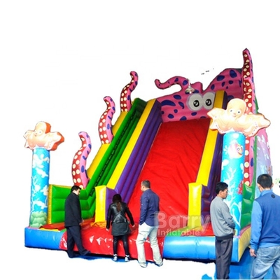 Carriles dobles de los toboganes acuáticos inflables del PVC 0.55m m del pulpo de los niños