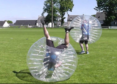 Bola inflable de la burbuja del fútbol de los juguetes del tamaño de la media bola de parachoques adulta grande inflable al aire libre del color