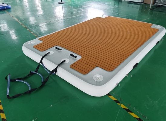 Colchón flotante inflable personalizado para piscina, punto de caída