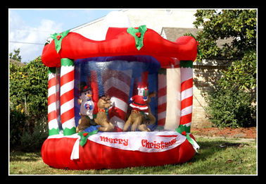 Casas asombrosas de la despedida del partido de los niños de la Navidad de la gorila inflable roja de Warehouse