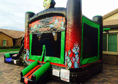 Lona inflable del PVC de la gorila de las decoraciones al aire libre de Halloween para el patio de los niños