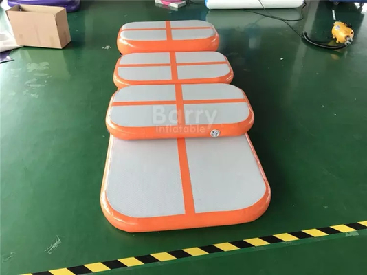 Barril de rodillo de aire inflable para gimnasia, deporte de tela de puntada de gota