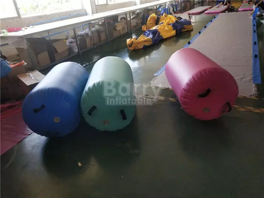 Barril de aire inflable hecho a mano para entrenamiento de gimnasia para niños