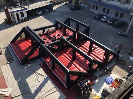 casa inflable al aire libre de la despedida de la prenda impermeable de la carrera de obstáculos del PVC de 0.55m m