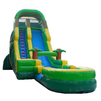 El tobogán acuático al aire libre del tema tropical inflable para los niños explota diapositivas