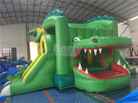 Despedida combinada y diapositiva del castillo de la luna del partido de la diapositiva inflable comercial del PVC