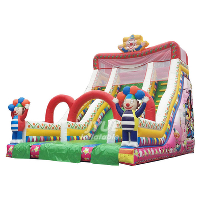 diapositiva seca inflable del PVC de 0.55m m con la impresión de los toboganes acuáticos del parque de atracciones