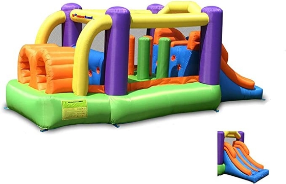 casa inflable de la despedida del obstáculo del corredor del PVC de 0.55m m con las diapositivas duales