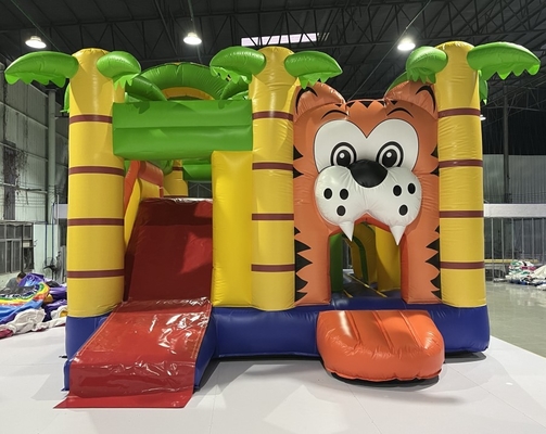 Casa de salto inflable Lion Design de los castillos animosos inflables de la lona del PVC