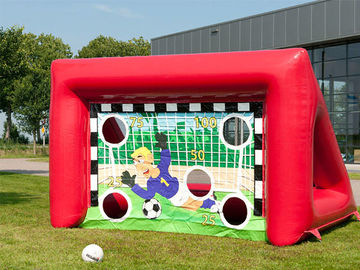 El Portable inflable al aire libre de los juegos de los deportes embroma meta inflable del fútbol del fútbol