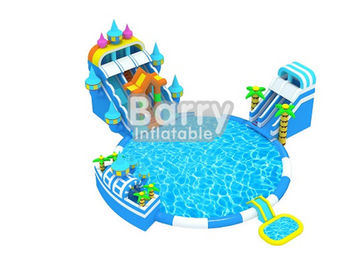 El equipo inflable asombroso gigante del parque del agua, patio trasero explota el parque del agua para los niños