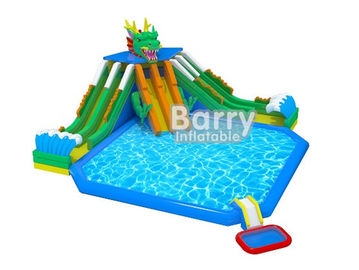 Aguamarina inflable al aire libre del patio diversión inflable del agua parquean/3 diapositivas para los niños