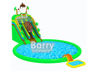 Certificado inflable del CE del parque de la aguamarina del agua de la historieta de la selva inflable jurásica del parque