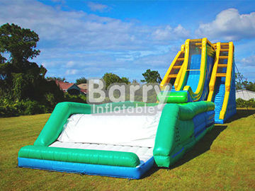 Tobogán acuático inflable gigante, el retroceso de descenso inflable más alto de la diapositiva N de la montaña rusa