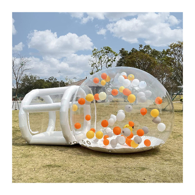 Forma inflable al aire libre de la bóveda de la tienda del césped del claro inflable de la tienda de la burbuja del PVC