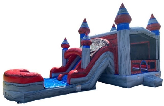 Alquiler de castillo de salto de lonas de PVC Inflable Jumping Castle Bouncer con tobogán