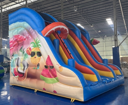 0.55mm PVC Comerciales toboganes de agua inflable Alquiler de toboganes inflables