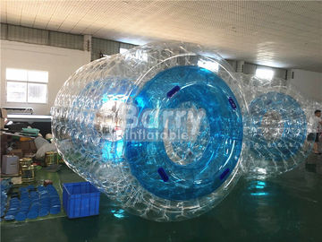 La piscina inflable de encargo impermeable juega el rodillo del agua azul para los niños/los adultos
