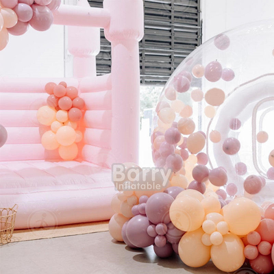 Fácil de instalar tienda de campaña inflable globo Casa de burbujas comercial inflable para impresión personalizada y envío rápido