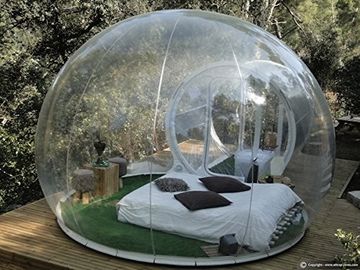 Tienda inflable de la burbuja de la publicidad de la promoción que acampa fácil establecer