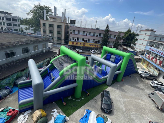 Carrera de obstáculos inflable 5k 2024 con soplador de aire y kits de reparación