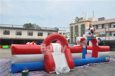 Patio inflable de encargo del niño, ciudad inflable especial de la diversión que encajona el tema de Bull