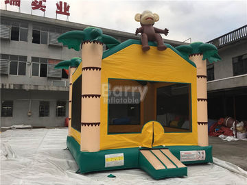 Gorila inflable del mono del aire, castillo inflable de la despedida de Samll de la palmera para los niños