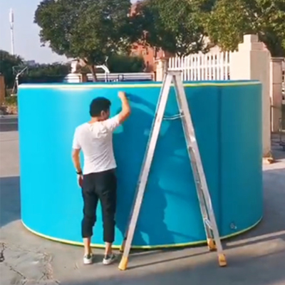 Piscina inflable plegable fácil y limpia con punto de goteo Piscina familiar DWF