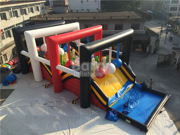 Carrera de obstáculos inflable gigante del OEM, juego de Wrecking Ball para el acontecimiento
