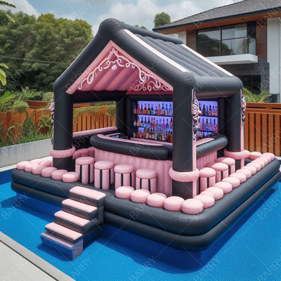Backyard Ultimate Party Spot Bar de piscina inflable para fiestas privadas Bar de piscina inflable para el patio trasero