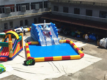 Parque flotante inflable del agua de la diapositiva aguda portátil asombrosa grande al aire libre de la ráfaga