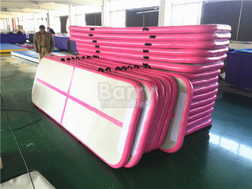 Estera inflable rosada suave durable de la gimnasia de la pista de aire/estera de agua flotante
