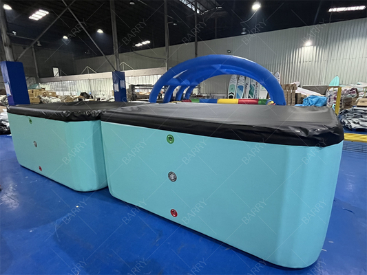 Piscina para niños de PVC DWF de color personalizado comercial con cubierta, piscina inflable, tela de punto de caída, piscina de agua