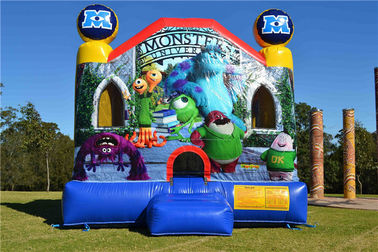 Casa inflable multifuncional de la gorila, castillo de salto adulto de la universidad comercial grande de los monstruos