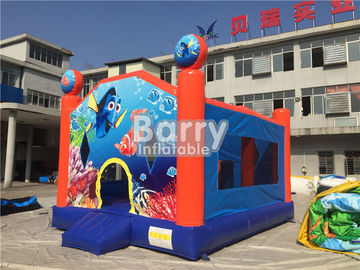 La gorila inflable modificada para requisitos particulares del tema de Seaworld para los niños/explota el castillo de salto