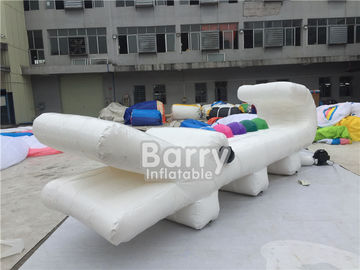 Productos inflables de la publicidad del cocodrilo al aire libre/publicidad inflable de encargo de la iluminación con el color blanco