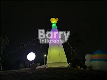 Faro inflable por encargo de la jirafa del parque de atracciones para la decoración del partido