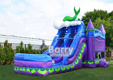 Titán dual del carril de la sirena más (6 EN 1) la diapositiva combinada/inflable de la gorila combinada
